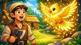 जादुई चिड़िया और लकड़हारे का भाग्य । Jadui Chidiya aur lakadhare ka Bhagya । Moral stories । 