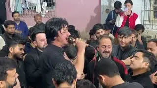 امام موسیٰ کاظم کی شہادت کے مناسبت سے شہید جان علیشاہ کے بھائی کراچی میں بلتی نوحہ خوانی کرتے ہوئے 