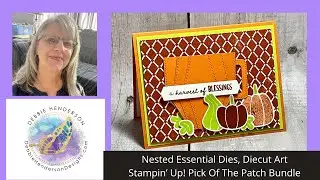 Stampin Up Pick Of The Patch Nested Essential Dies Diecut Art Mug