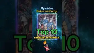 Top 10 Pok&eacute;mon GYARADOS cards 🐉 #shorts #top10 #gyarados