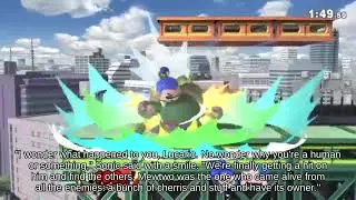 Super Smash Brothers Ultimate | Helpless Ness using Sandbag picking up Bonus Fruit⛵🍱