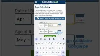 #age calculator Google pay short video#