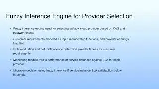 Fuzzy Inference Engine for Provider Selection | Cloud Computing Broker for Cloud Marketplace