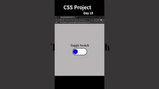 Create Toggle Switcher using html and CSS only | #day19 #challenge #toggleswitch