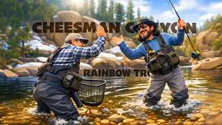 Try, try and try again - Cheesman Canyon Rainbow = Peter's catch with Adam's assist