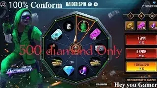 RAIDER SPIN|GREEN CRIMINAL TRICK |ONLY 500 DIAMONDS