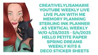 #youtubeweeklylives A5 Sterling Ink Memory Planning 4/28-5/4 Hello Petite Paper