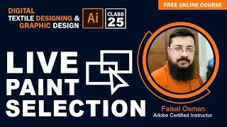 Live Paint Selection Tool l Urdu / Hindi Tutorial Adobe illustrator Class-25 #livepaint #selection