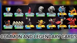 ONLY COMMON AND LEGENDARY CARD'S 🔥💥 CASTLE CRUSH 😍⚡