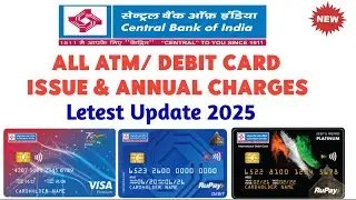 Central Bank Of India Debit Card Charges ।Central Bank Types Of Debit Card ।Central Bank Atm Charges