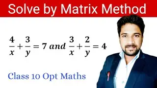 Решите уравнения матричным методом | Математика по выбору для 10 класса