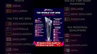 TEAMS QUALIFIED FOR 2026 T20 WORLD CUP! 🌍🔥