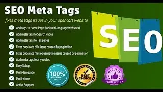 SEO Meta Tags for OpenCart : Installation and Setup Demonstration