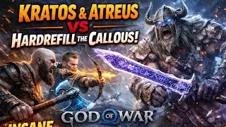 Kratos & Atreus vs Hardrefill the Callous 🔥 | INSANE Difficulty Boss Fight | God of War Ragnar&ouml;k