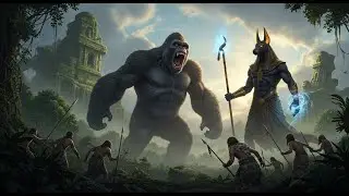 Life Million Years Ago | KING KONG vs ANUBIS vs Primitive People