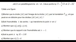 transformations usuelles : exercices tronc commun