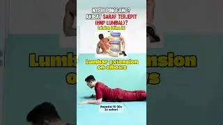 nyeri pinggang akibat saraf terjepit atau HNP Lumbal, lakukan latihan ini #drpras #nyeripinggang