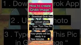 How to create free ghibli image? #ghibli #ghibliimage #trendingshorts #viralvideo #artistrita24