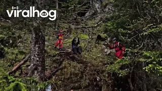 Rope Swing to Base Jump || ViralHog