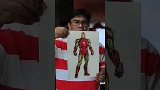 IRONMAN FULL BODY DRAWING #shorts