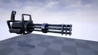 Minigun Weapon Preveiw