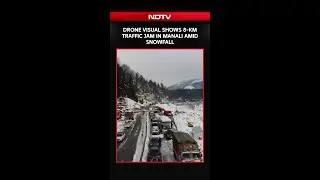 Manali Snowfall | Drone Visual Shows 8-KM Traffic Jam In Manali Amid Snowfall
