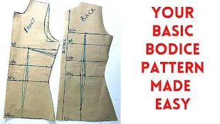 how to draft a sewing pattern from scratch(Detailed) | How to draft your own sewing pattern (easy)