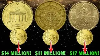Detailed Overview of 20 Euro Cent Coins  2002 Portugal 2002 Germany & 2010 France