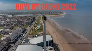 Rhyl the once bustling Welsh seaside Town, in 2022, by Drone, Aerial 4k Cinamatic Mavic Mini