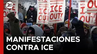🇺🇸 CRECE LA TENSIÓN EN EEUU: Masiva marcha en Minneapolis contra la policía migratoria