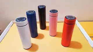 Unboxing and Review of Vacuum Flask with LED Temperature Display Water Bottle