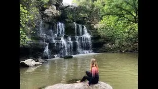 Exploring waterfalls and nature in Sintra near Lisbon