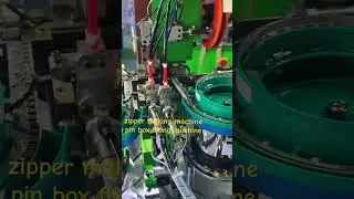 #zippermachine #zippermakingmachine auto pin box fixing machine for nylon zipper