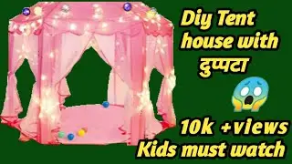 Zero Cost Teepee l Diy Kids Tent House At Home l Make Your Own Tent House l Diy Teepee Tent Indoors
