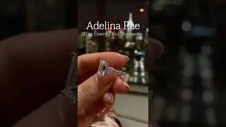Emerald Cut That Outshines Diamonds | Adelina Rae Moissanite Ring