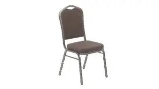 Hercules Series Crown Back Stacking Fabric Banquet Chair from Renegade Furniture