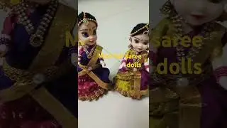 Mini half saree dolls# hand made# crafts# traditional dolls# like # share# subcribe