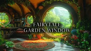 Exotic Plants Magical: Fairytale Garden Window | Magical Fantasy Music & Ambience | Relaxing, Study
