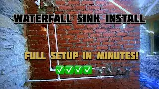 Waterfall Sink Installation in Kitchen | Full Fitting Step by Step | Fast Motion