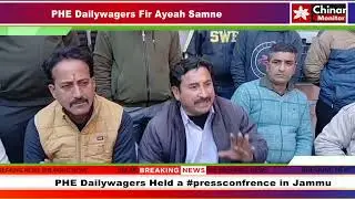PHE Dailywagers Held a #pressconfrence in Jammu