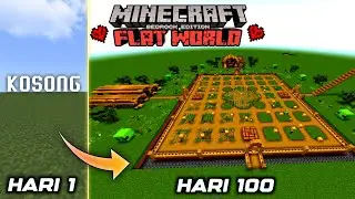 100 Hari Flat World Hardcore - Minecraft Bedrock / MCPE Indonesia