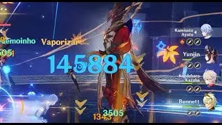 Genshin Impact 2.6 abyss buff is fun C0 ayato R5 BlackSword