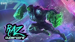 Raz new CYBERCORE skin (watch till end) | BEST RECALL EFFECTS|Arena Of Valor | ROV | Li&ecirc;nQu&acirc;n | 傳說對決