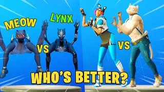 Fortnite Meowscles vs Lynx // Cats in Dance Battle