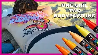 TWO GRAFFITI BODYPAINTING IN ONE VIDEO / BARCELONA  2018 / BY ESKOS ART