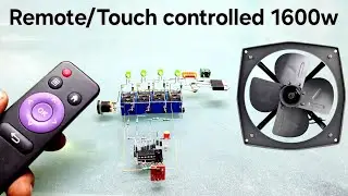 Diy powerful 1600w Touch & Remote Cooler fan Speed controller #Variable voltage regulator #homemade