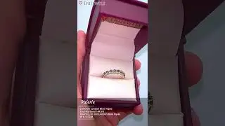 Elegant Eternity: Valerie London Blue Topaz Band 💍 JP:47248