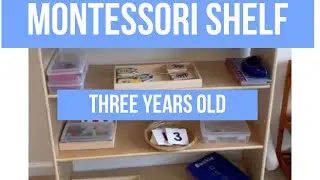 Montessori Activity Shelf For Three Year Old