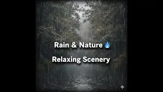 Peaceful Rain in Nature 🌧️ | Relaxing Cinematic Scenery & Ambient Sounds