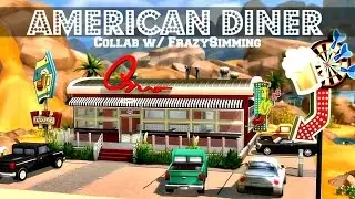 Sims 4 | House Build: American Diner ( w/ FrazySimming)
